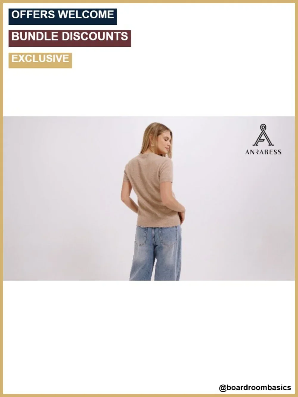 100% Wool Short Sleeve Crewneck Pullover Sweater - Women's Casual Lightweight